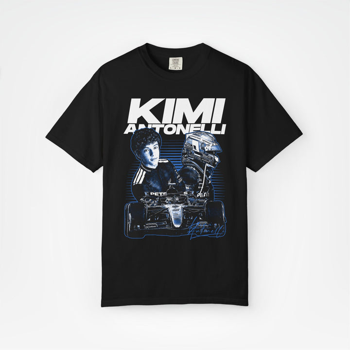 Black Front - Kimi Antonelli Mercedes F1 T shirt graphic studio mockup