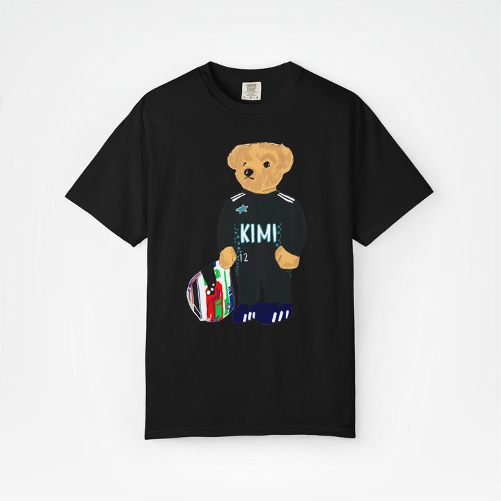 Black Front - Kimi Antonelli Mercedes teddy bear F1 T shirt graphic studio mockup