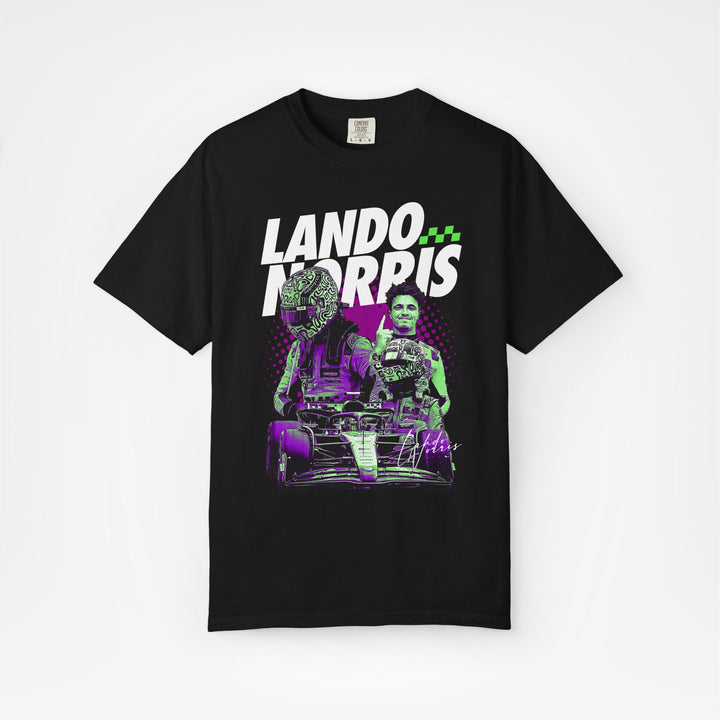 Black Front - Lando Norris McLaren F1 T shirt graphic studio mockup