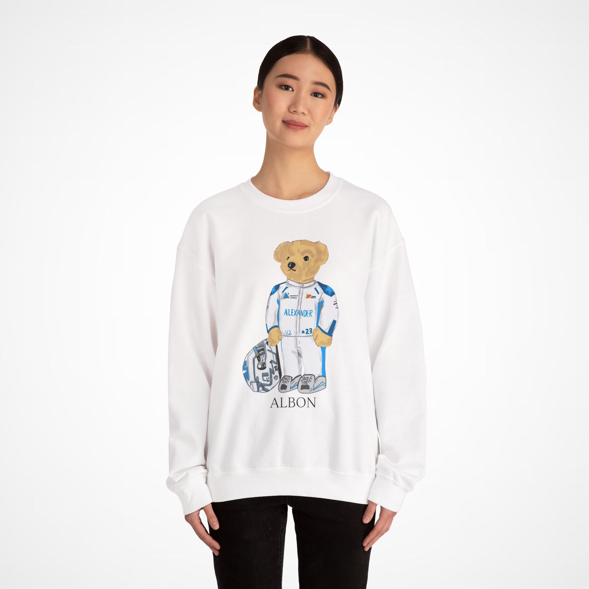 ALEX ALBON F1 WILLIAMS TEDDY BEAR SWEATER