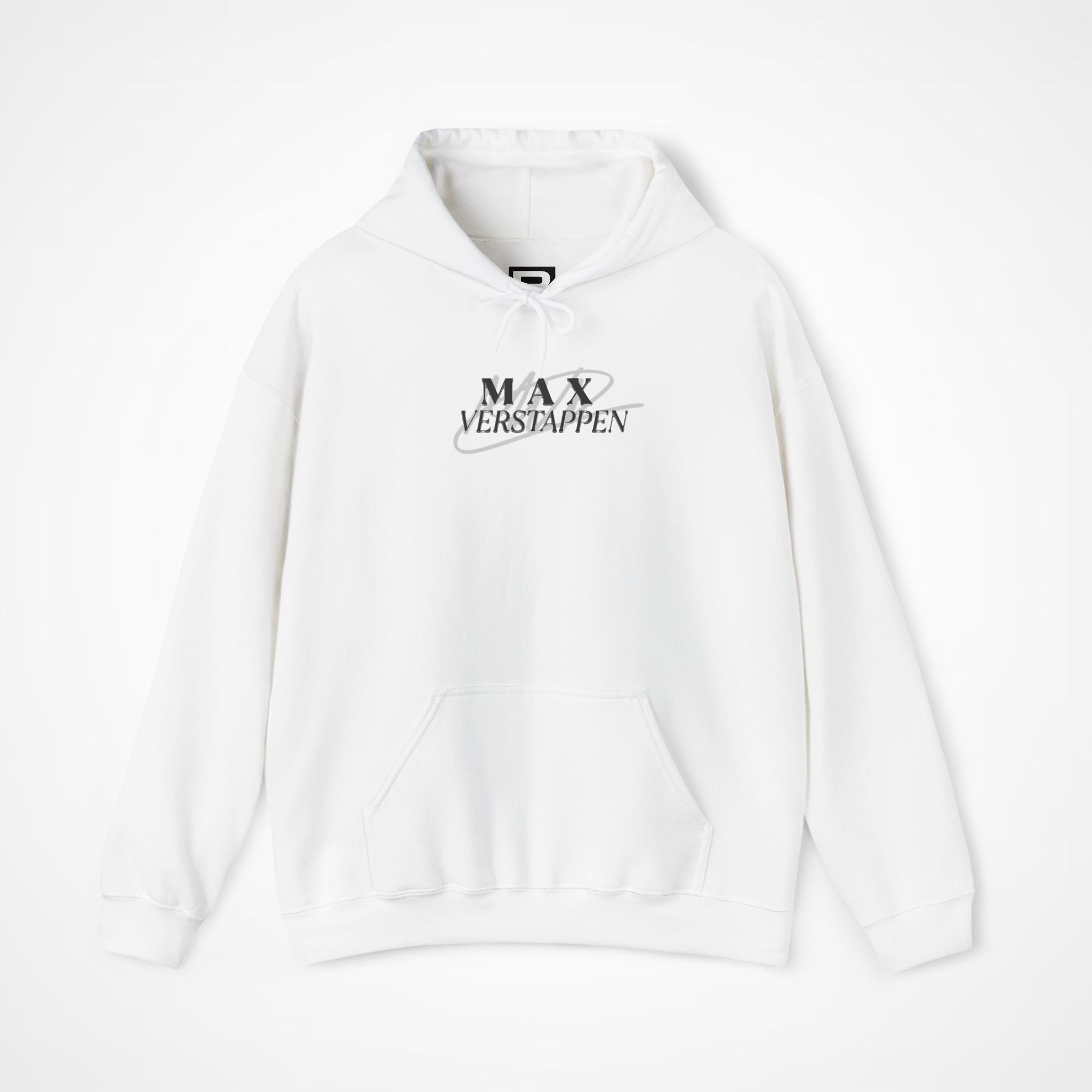 White Front 1 - Max Verstappen Red Bull F1 hoodie front studio mockup