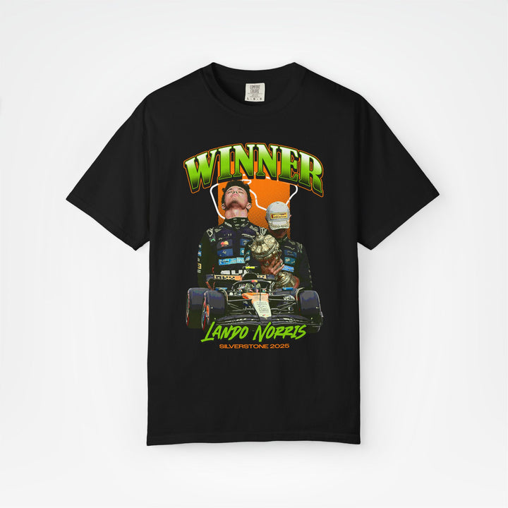 Black Front - Lando Norris McLaren F1 T shirt graphic studio mockup