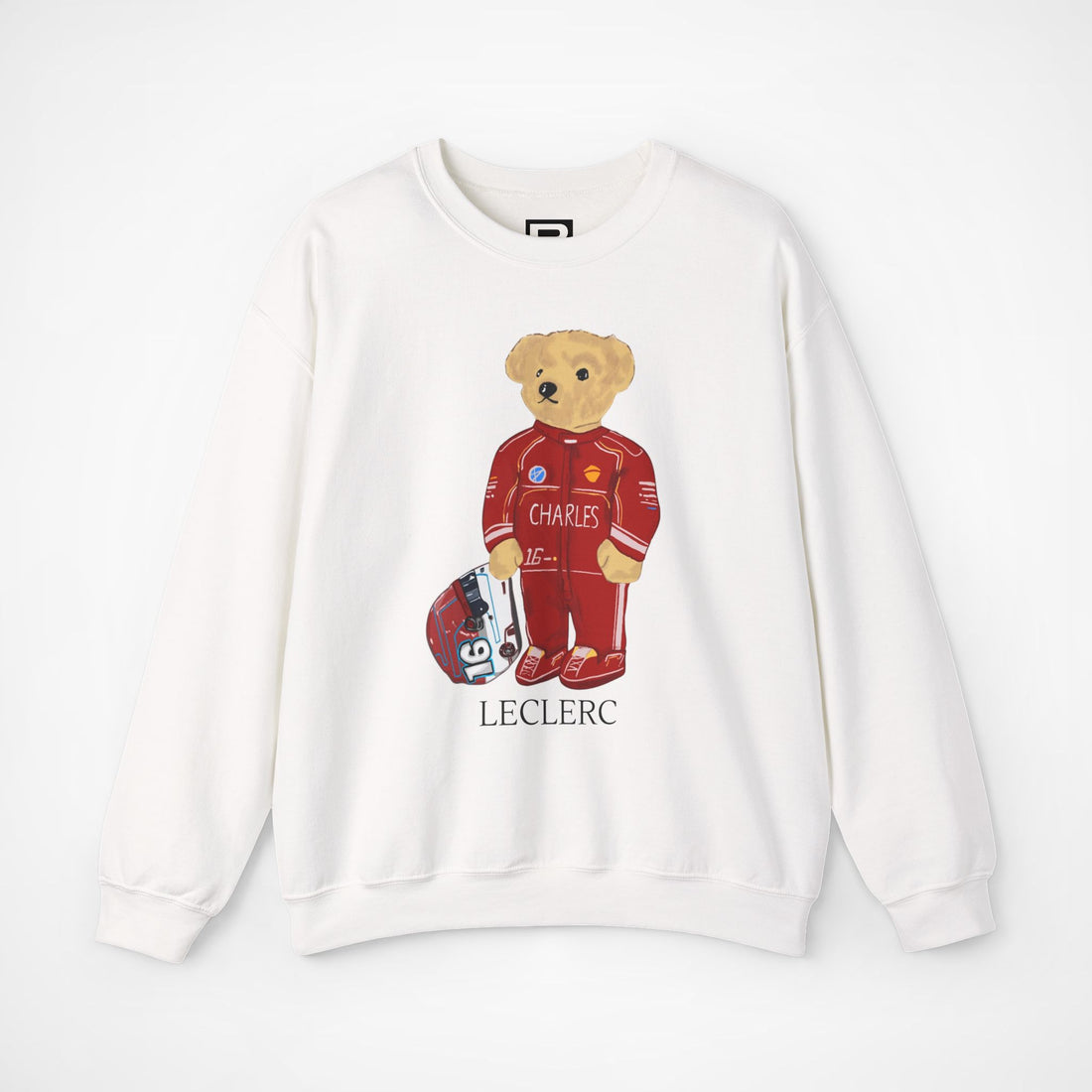 CHARLES LECLERC F1 FERRARI TEDDY BEAR SWEATER
