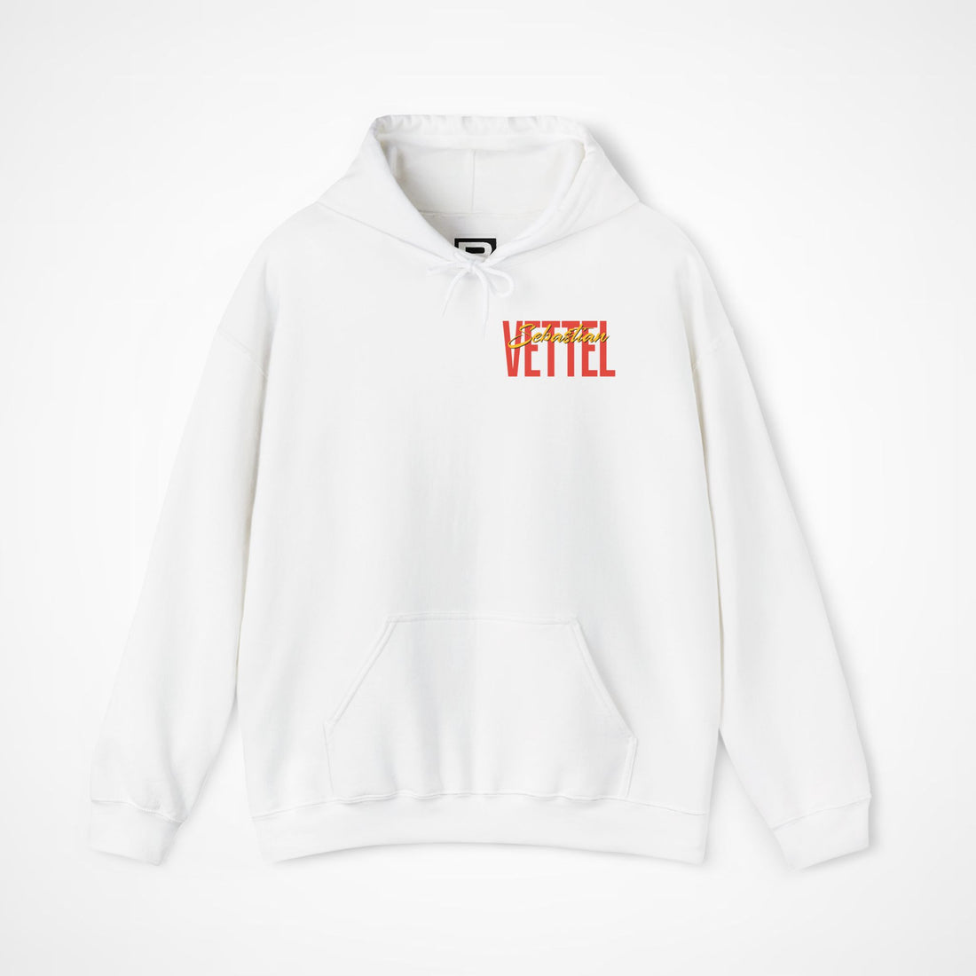 White Front 1 - Sebastian Vettel Red Bull F1 hoodie front studio mockup