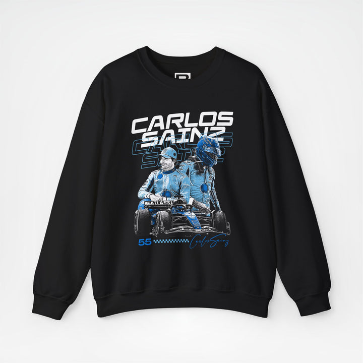 Black Front - Carlos Sainz Williams F1 sweater graphic studio mockup