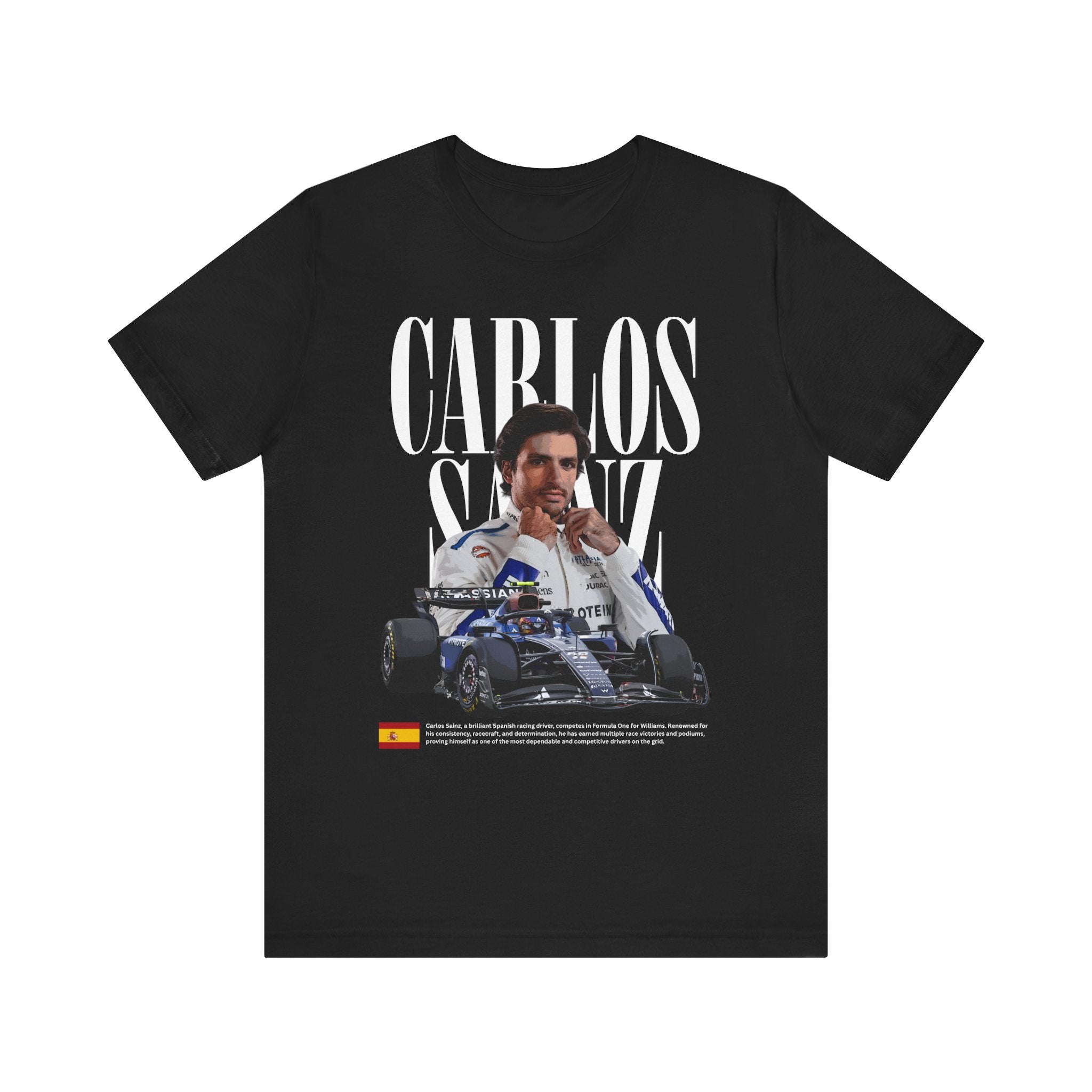 Carlos Sainz Williams F1 T-Shirt, Sainz 55 Racing Tee, Vintage Formula One Shirt, Gift for Carlos Sainz Fan