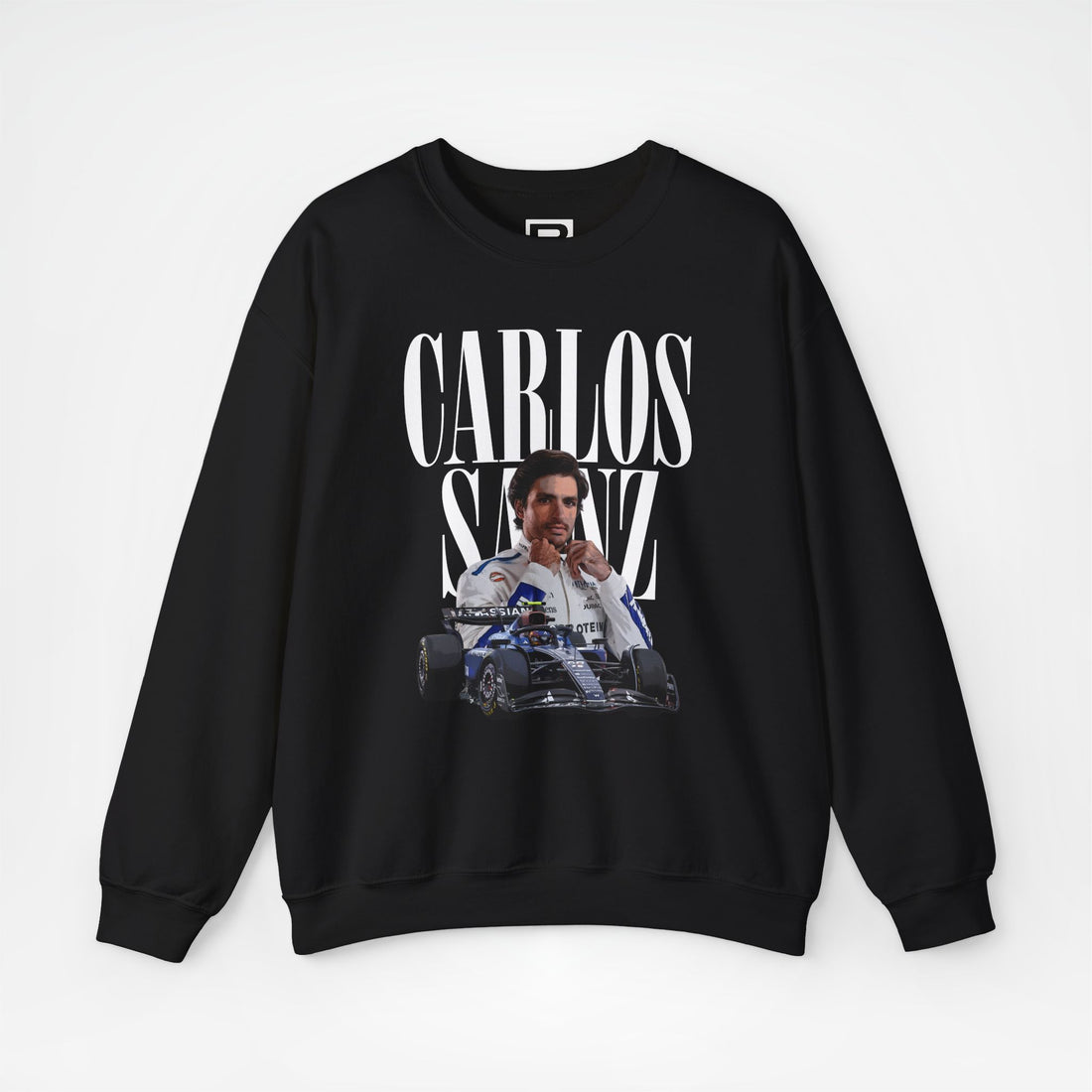 Black Front - Carlos Sainz Williams F1 sweater graphic studio mockup