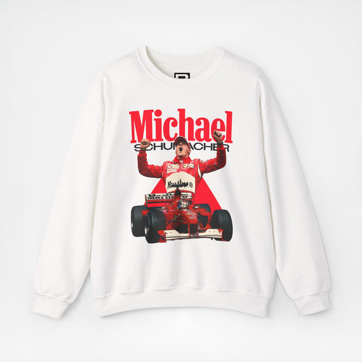 White Front - Michael Schumacher Ferrari F1 sweater graphic studio mockup