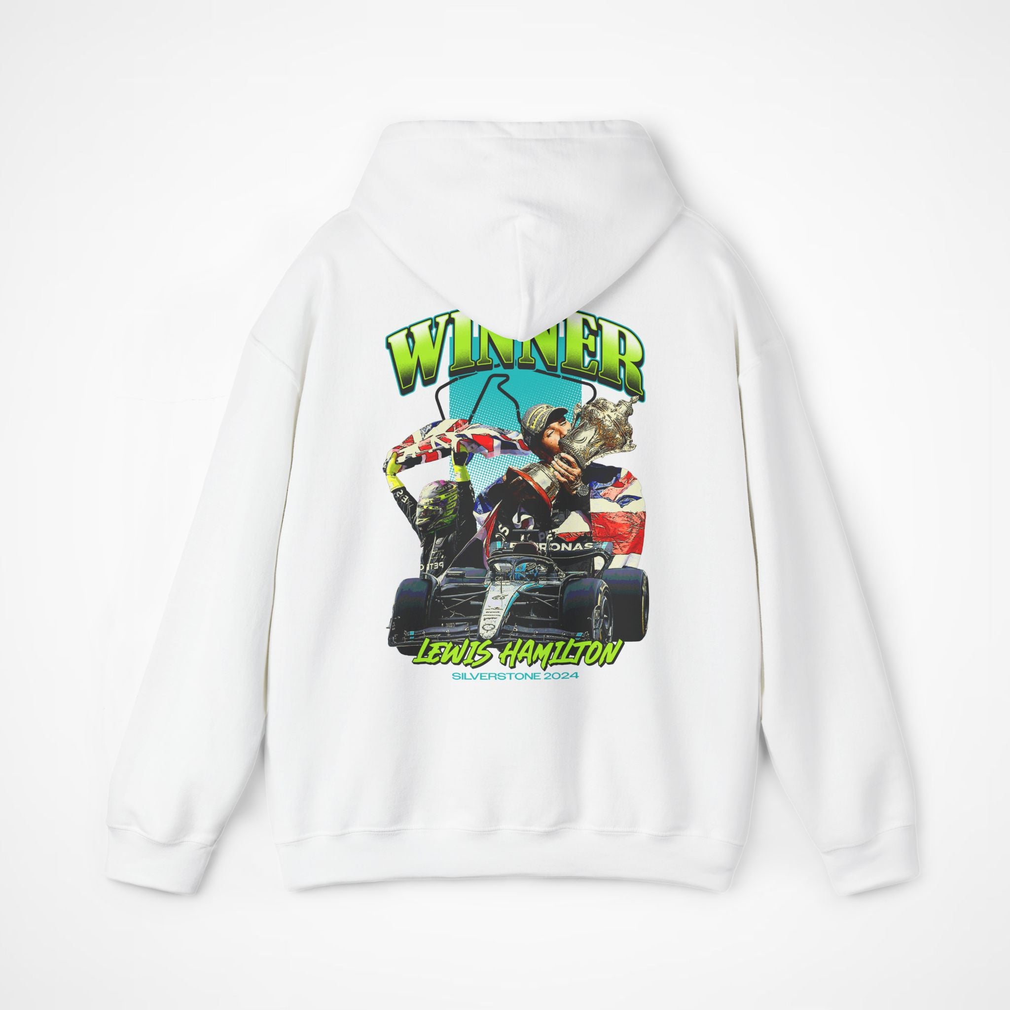 White Back - Lewis Hamilton Ferrari F1 hoodie back design studio mockup