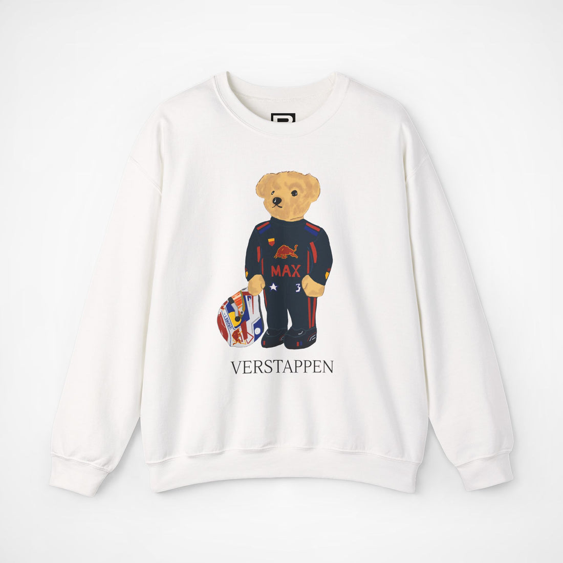 MAX VERSTAPPEN F1 RED BULL TEDDY BEAR RED BULL SWEATER