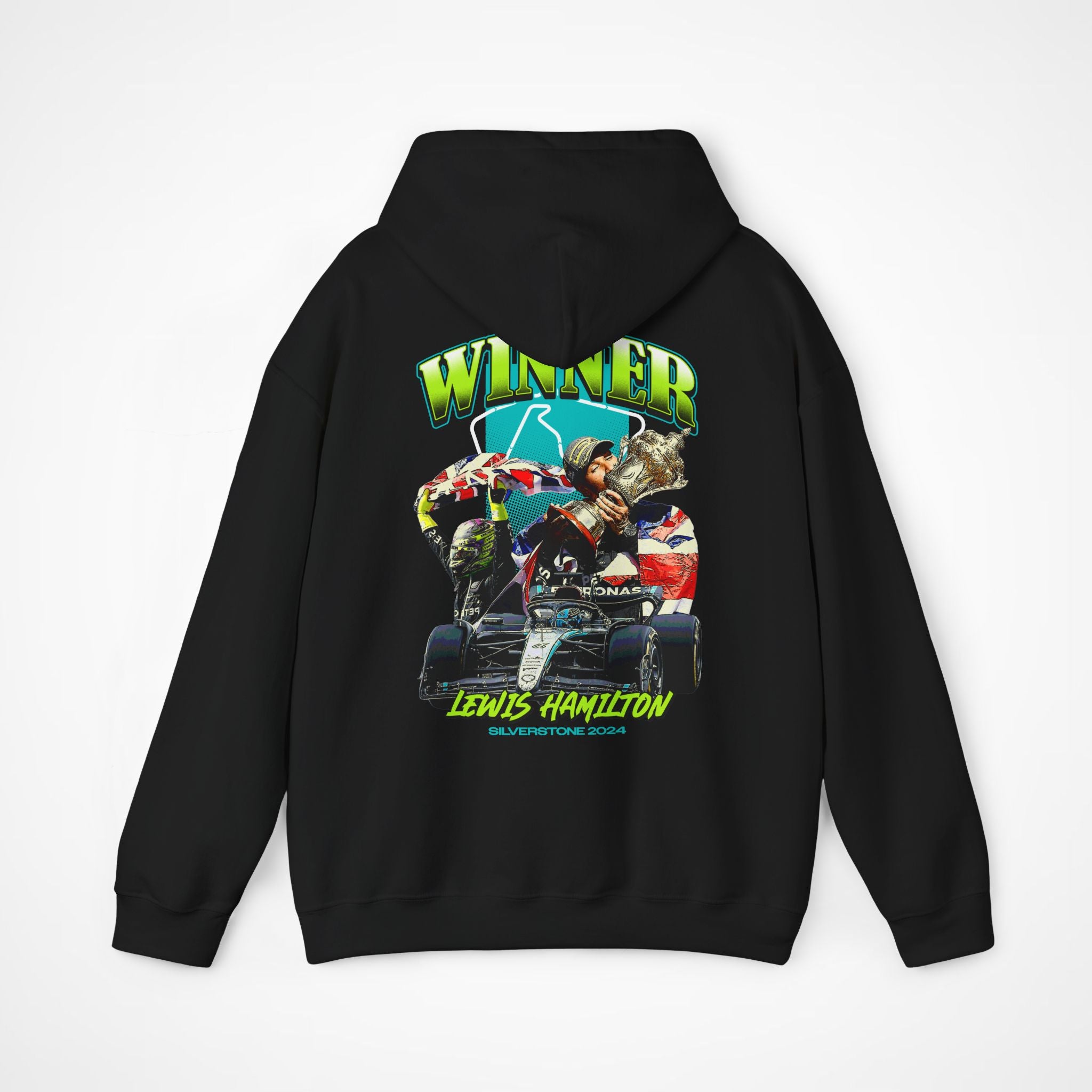 Black Back - Lewis Hamilton Ferrari F1 hoodie back design studio mockup
