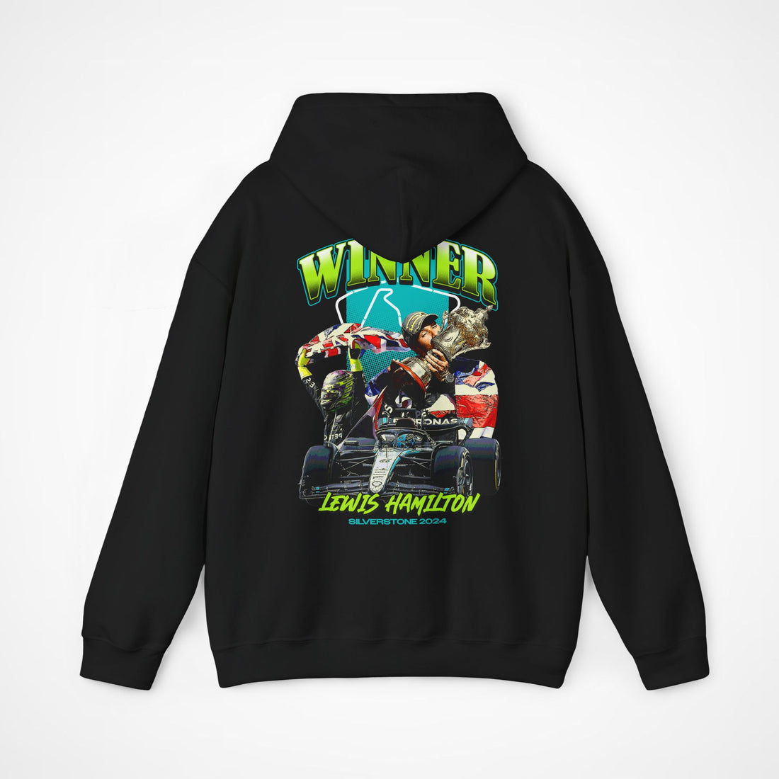Black Back - Lewis Hamilton Ferrari F1 hoodie back design studio mockup