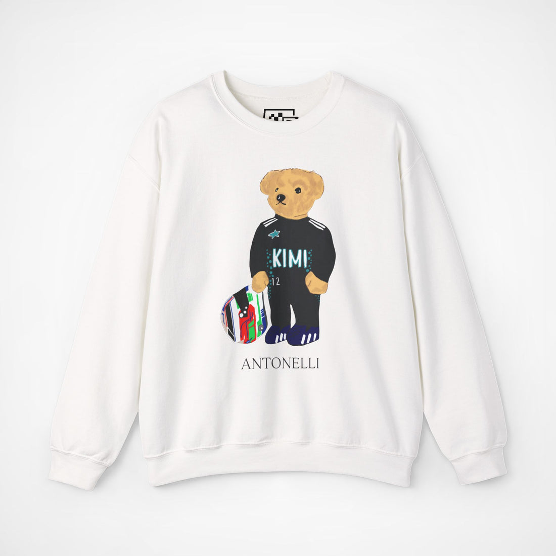 KIMI ANTONELLI TEDDY BEAR F1 MERCEDES SWEATER