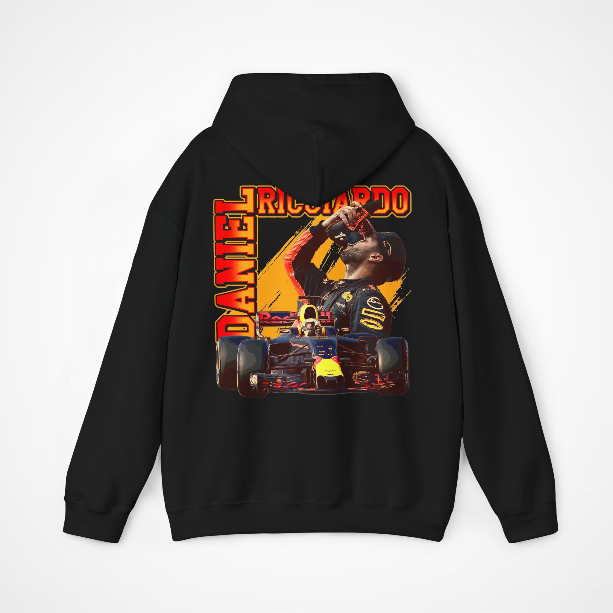 Black Back - Daniel Ricciardo Red Bull F1 hoodie back design studio mockup