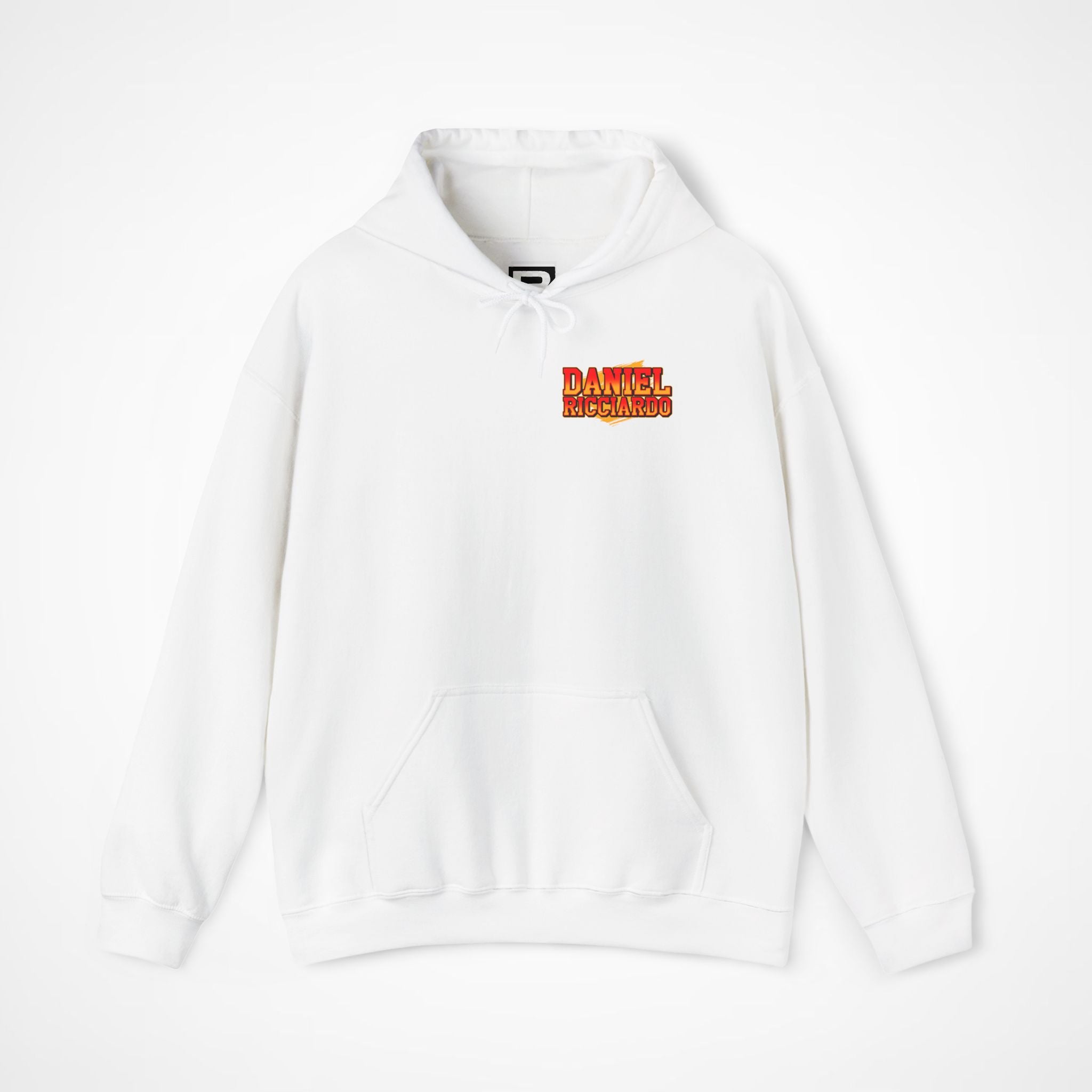 White Front 1 - Daniel Ricciardo Red Bull F1 hoodie front studio mockup