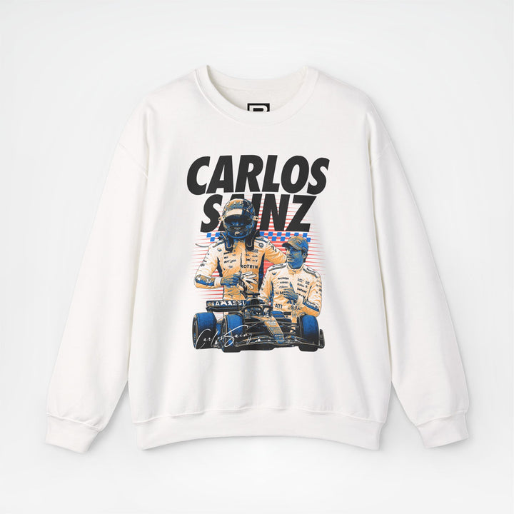 White Front - Carlos Sainz Williams F1 sweater graphic studio mockup