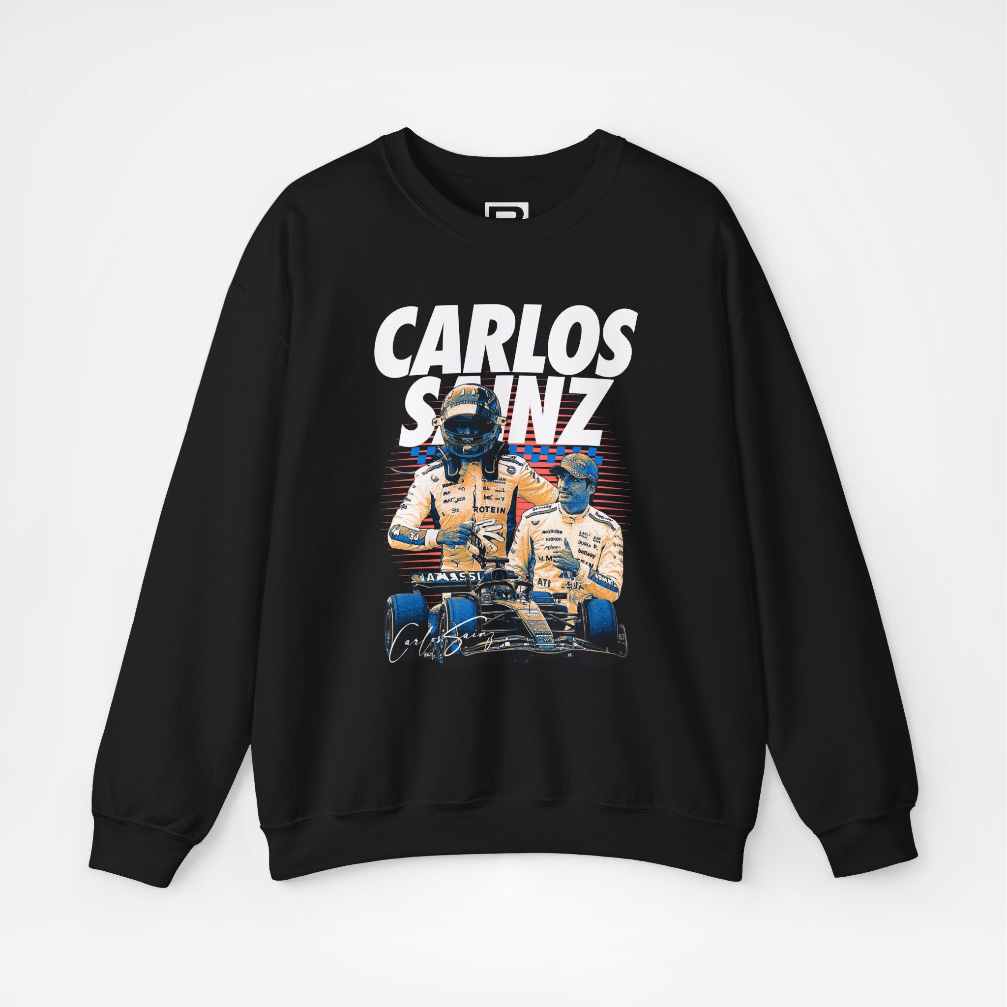 Black Front - Carlos Sainz Williams F1 sweater graphic studio mockup