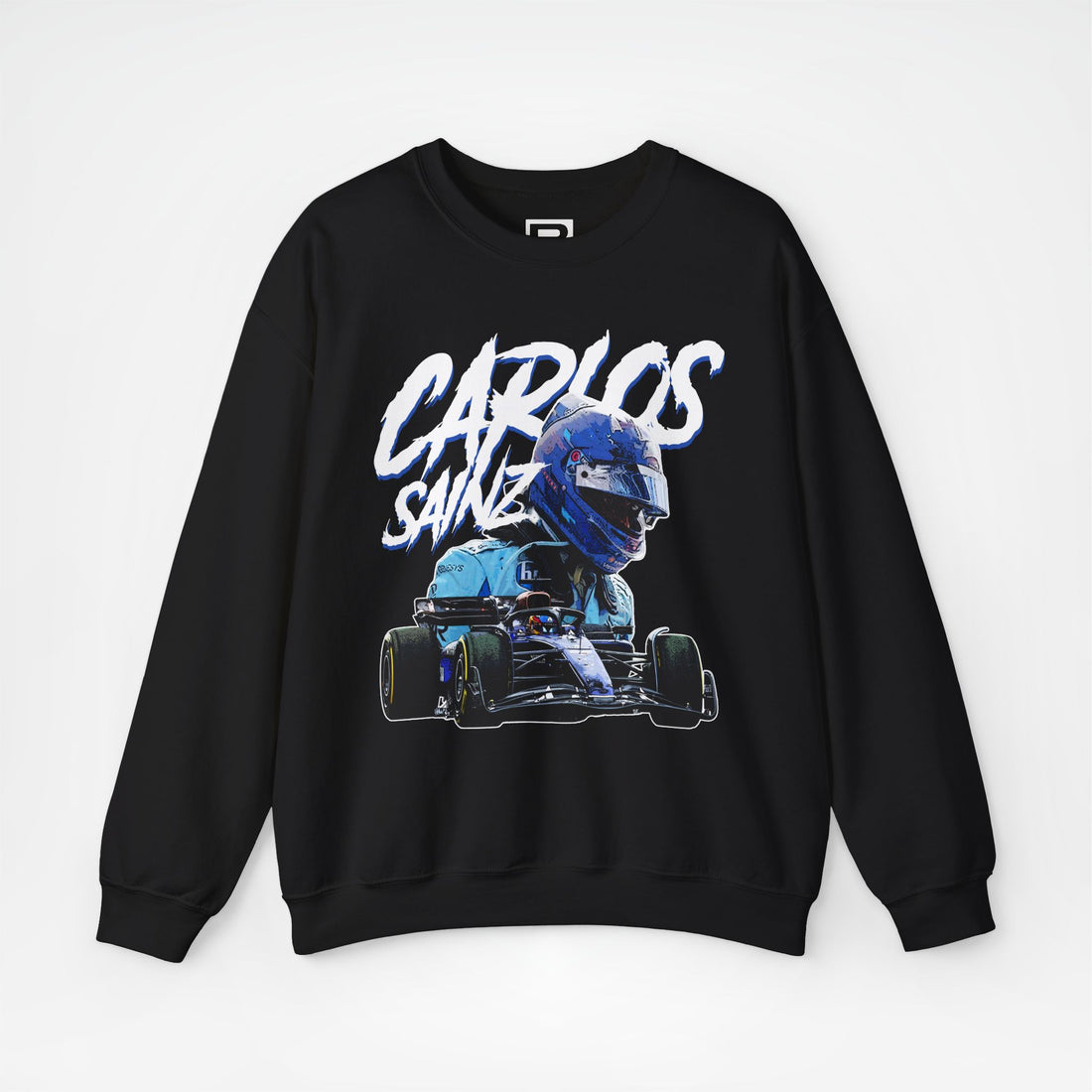 Black Front - Carlos Sainz Williams F1 sweater graphic studio mockup