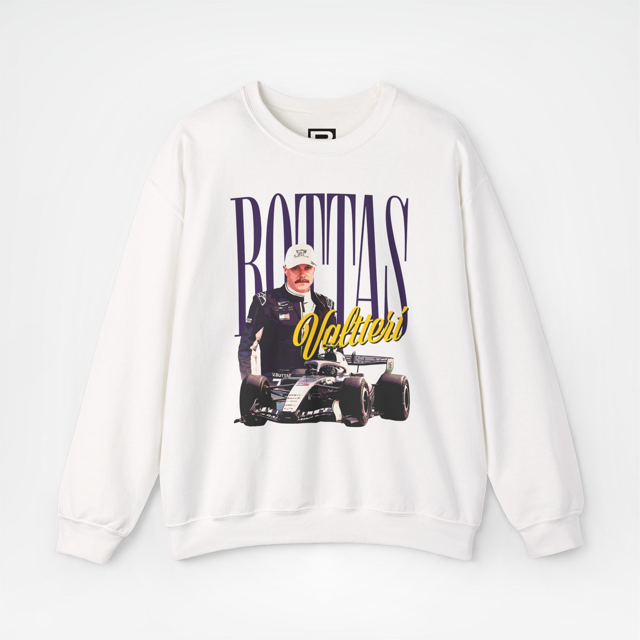 White Front - Valtteri Bottas Cadillac F1 sweater graphic studio mockup