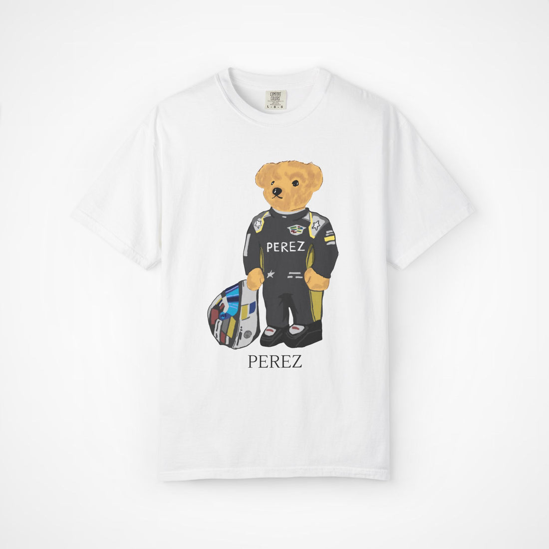 SERGIO PEREZ F1 CADILLAC TEDDY BEAR T-SHIRT