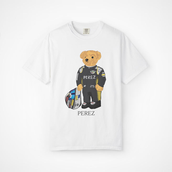 SERGIO PEREZ F1 CADILLAC TEDDY BEAR T-SHIRT