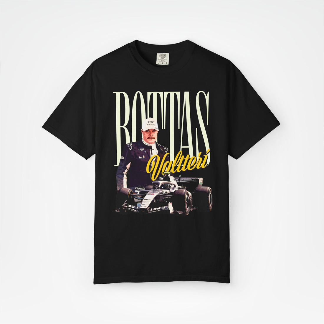Black Front - Valtteri Bottas Cadillac F1 T shirt graphic studio mockup