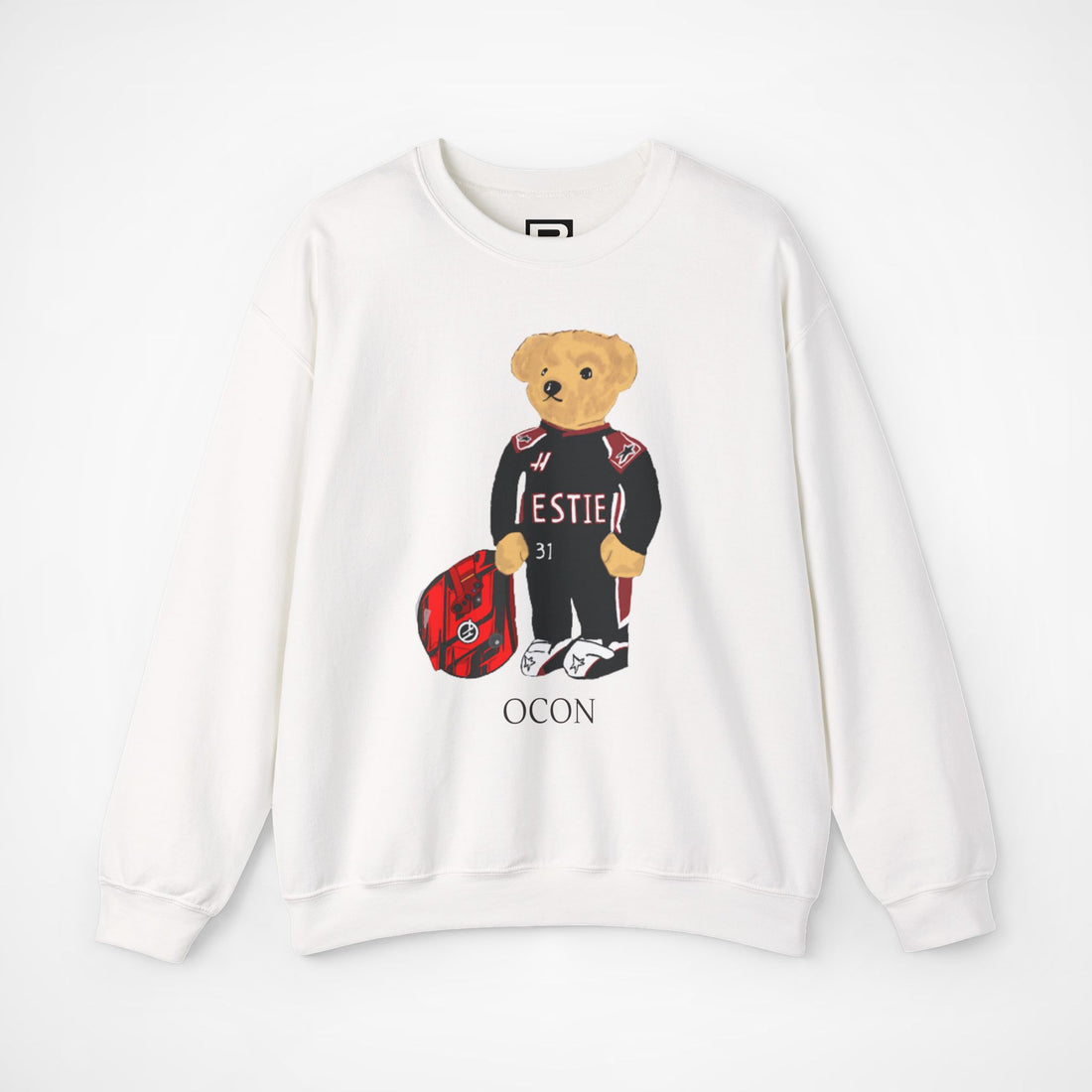 ESTEBAN OCON F1 HAAS TEDDY BEAR SWEATER