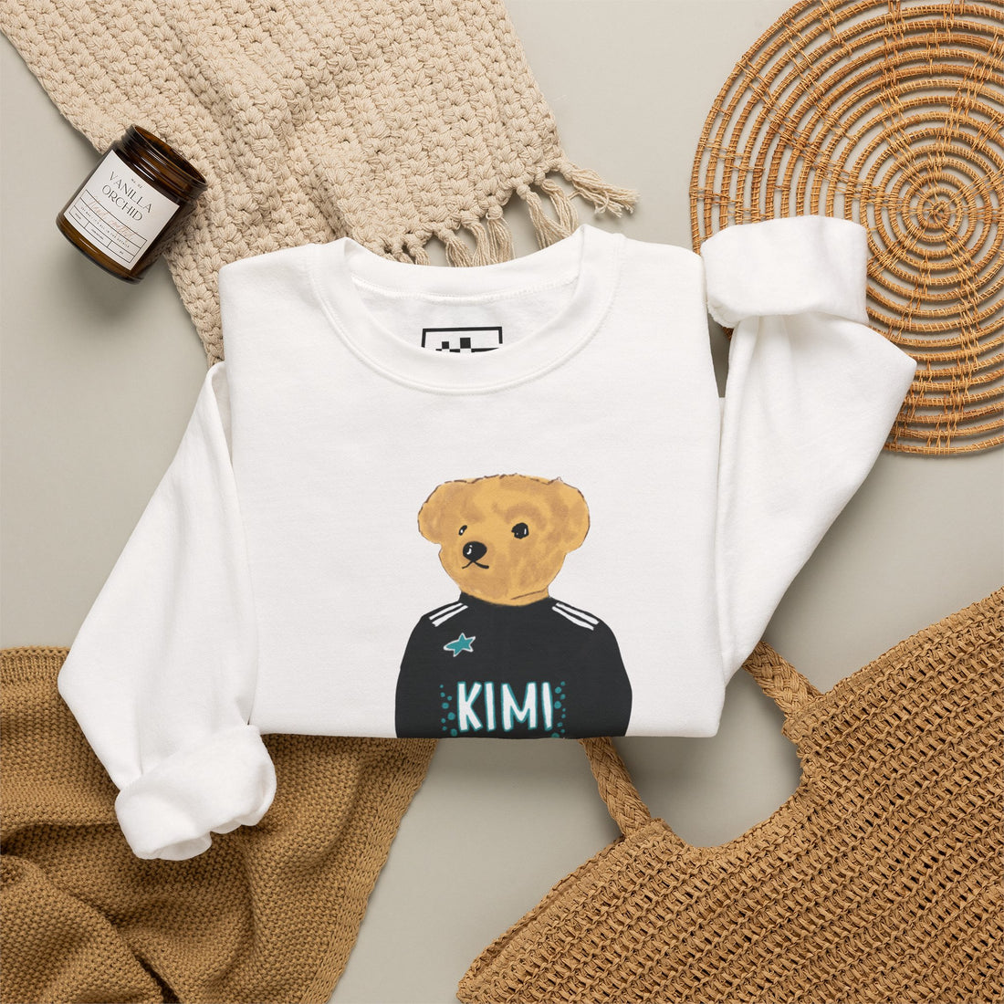KIMI ANTONELLI TEDDY BEAR F1 MERCEDES SWEATER