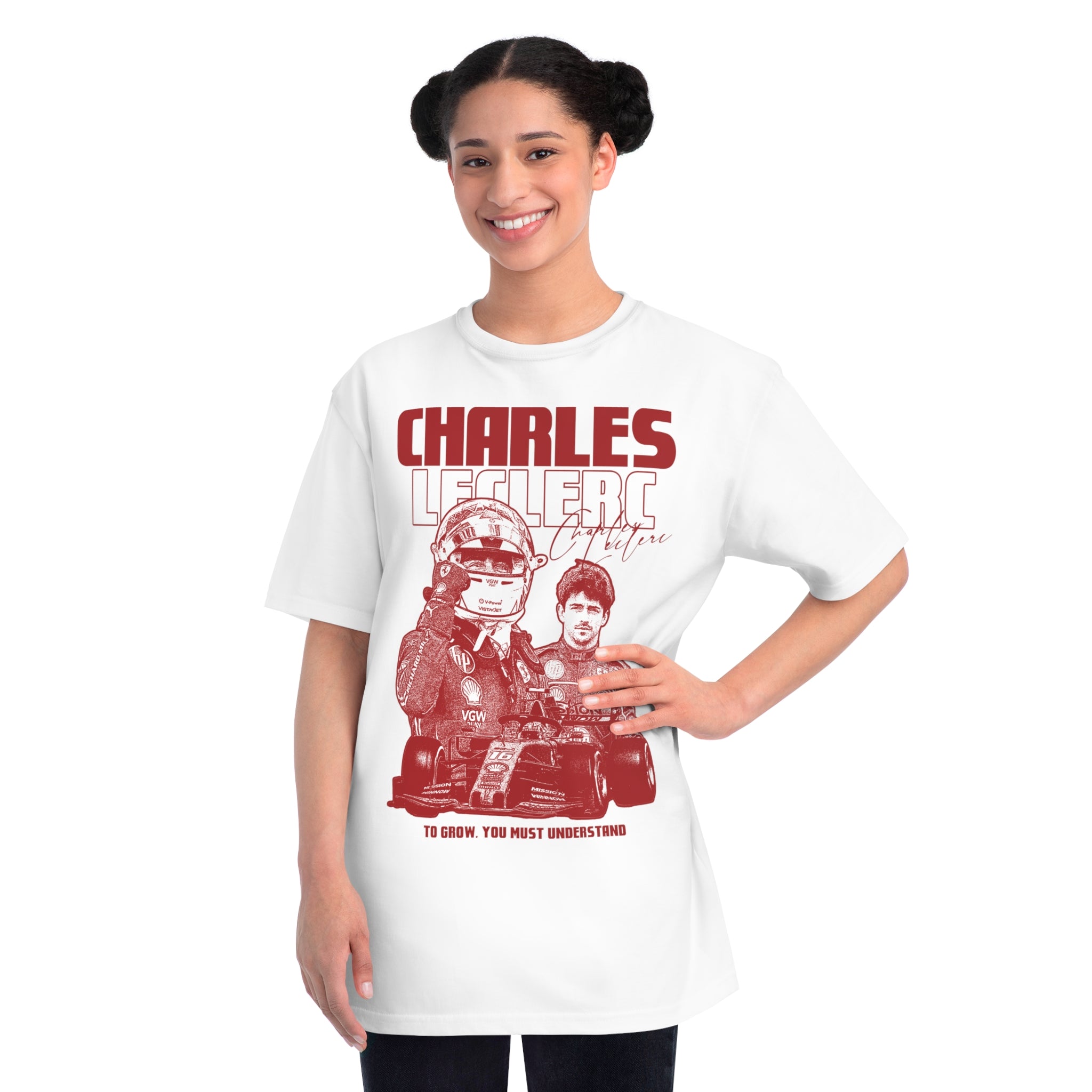 Charles Leclerc Organic Unisex T-Shirt, Graphic Tee, Eco-Friendly, Casual Motorsports Wear