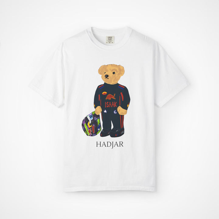 ISSACK HADJAR F1 RED BULL TEDDY BEAR T-SHIRT