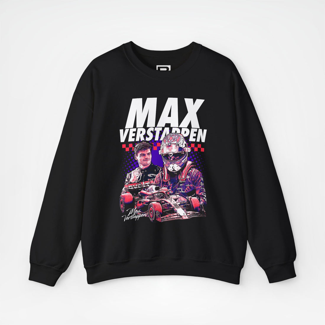 Black Front - Max Verstappen Red Bull F1 sweater graphic studio mockup