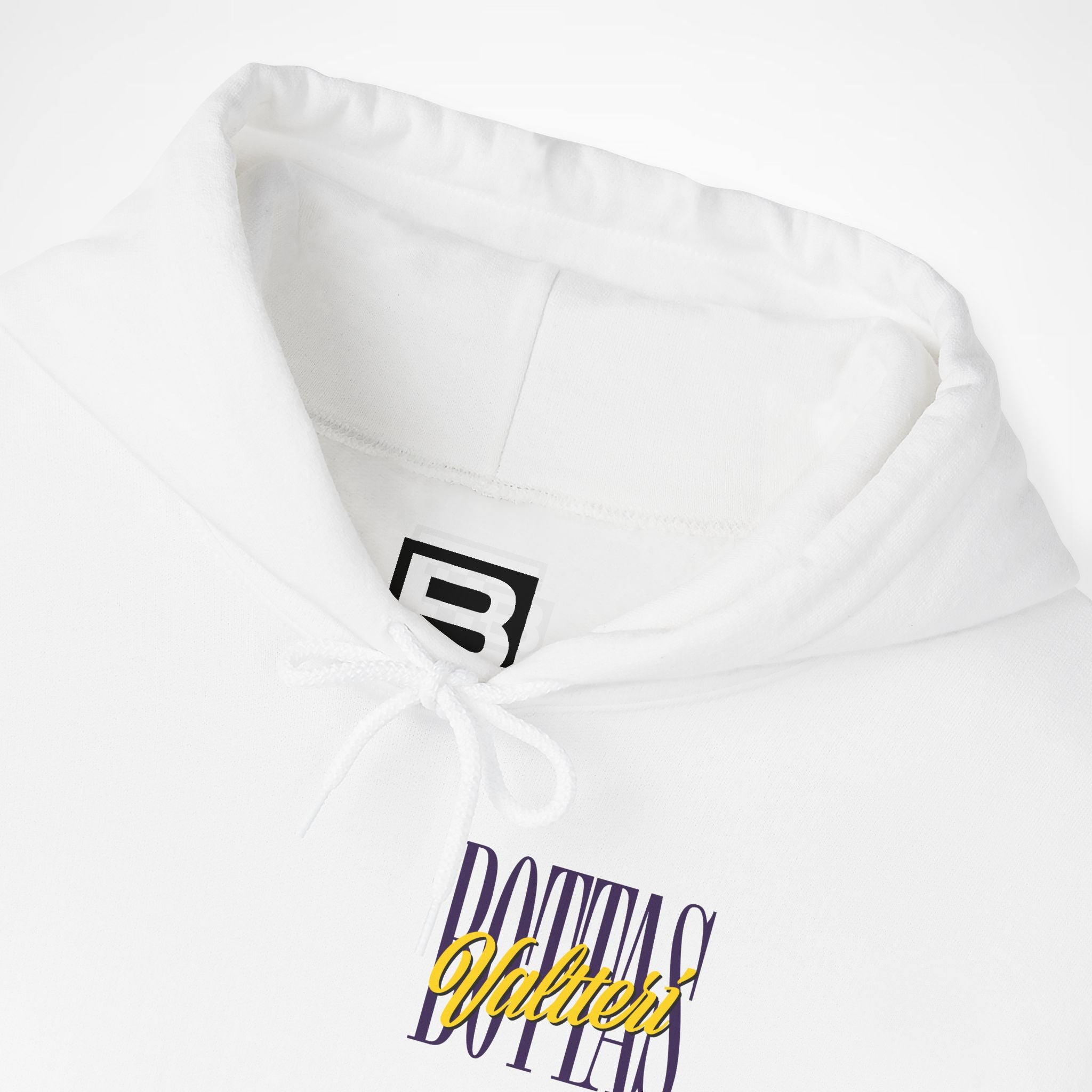 White Front 2 - Valtteri Bottas Cadillac F1 hoodie front detail studio mockup