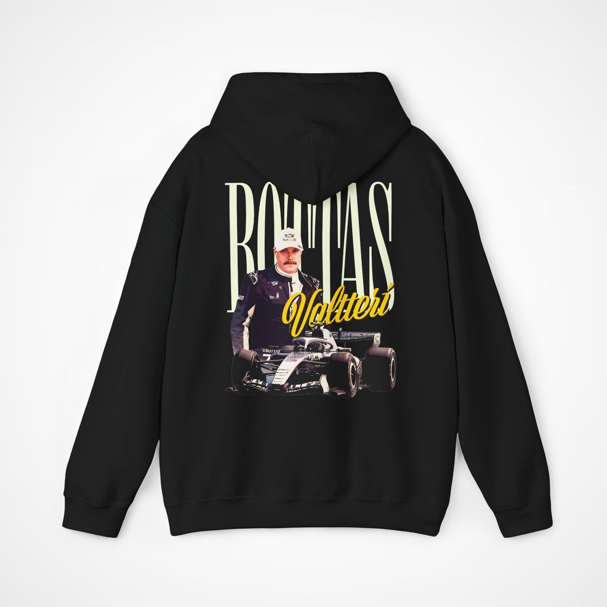 Black Back - Valtteri Bottas Cadillac F1 hoodie back design studio mockup