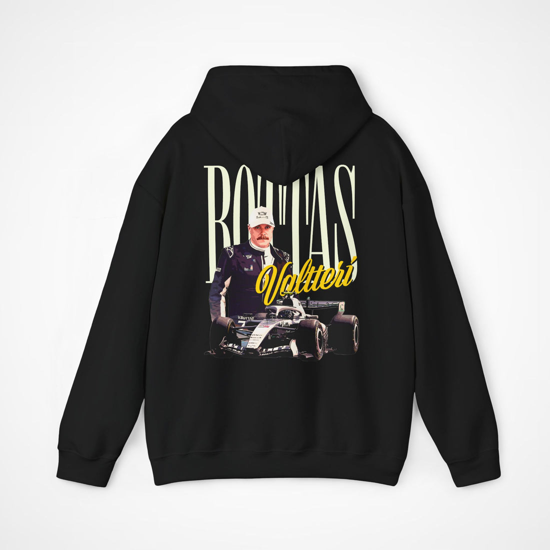 Black Back - Valtteri Bottas Cadillac F1 hoodie back design studio mockup