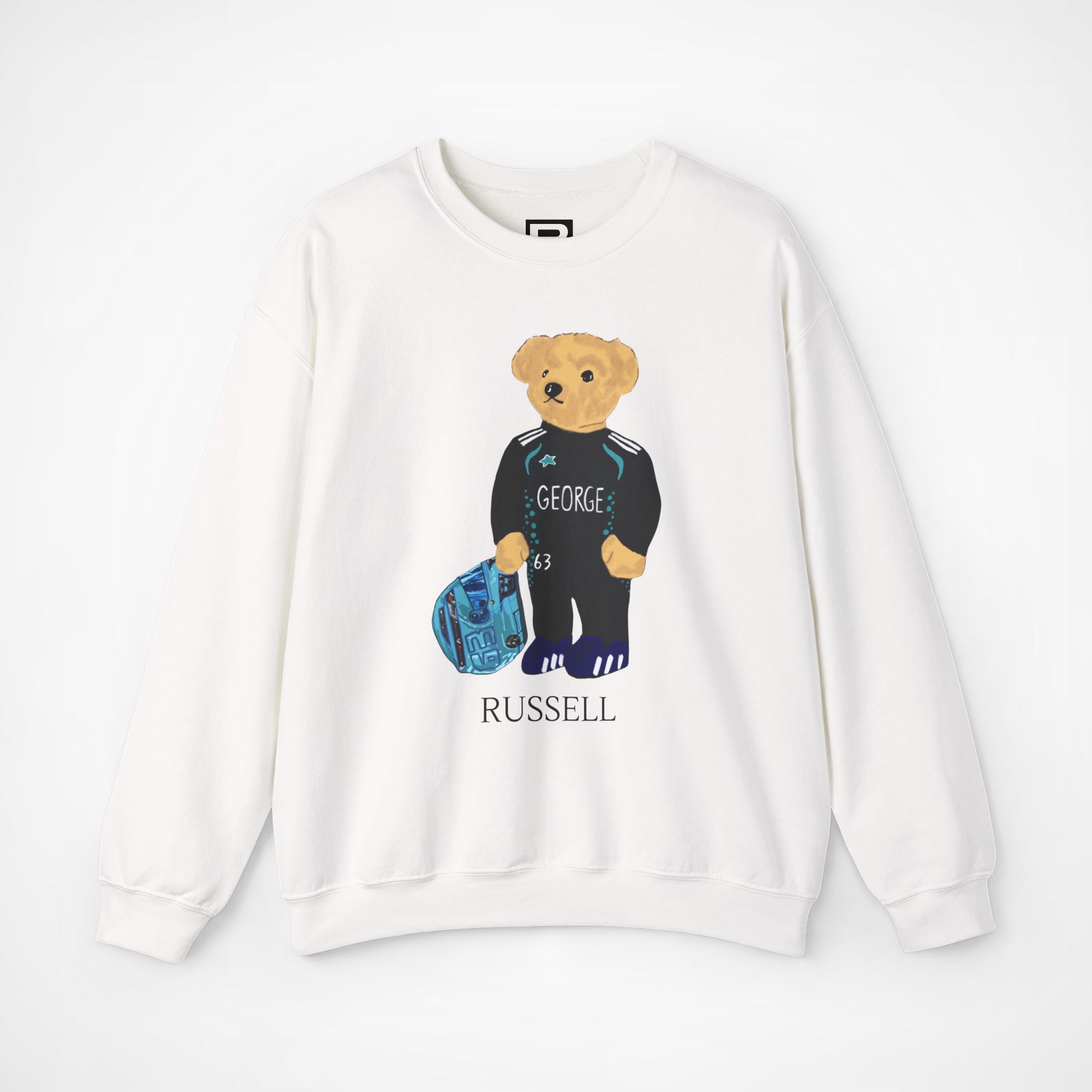 GEORGE RUSSELL F1 MERCEDES TEDDY BEAR SWEATER