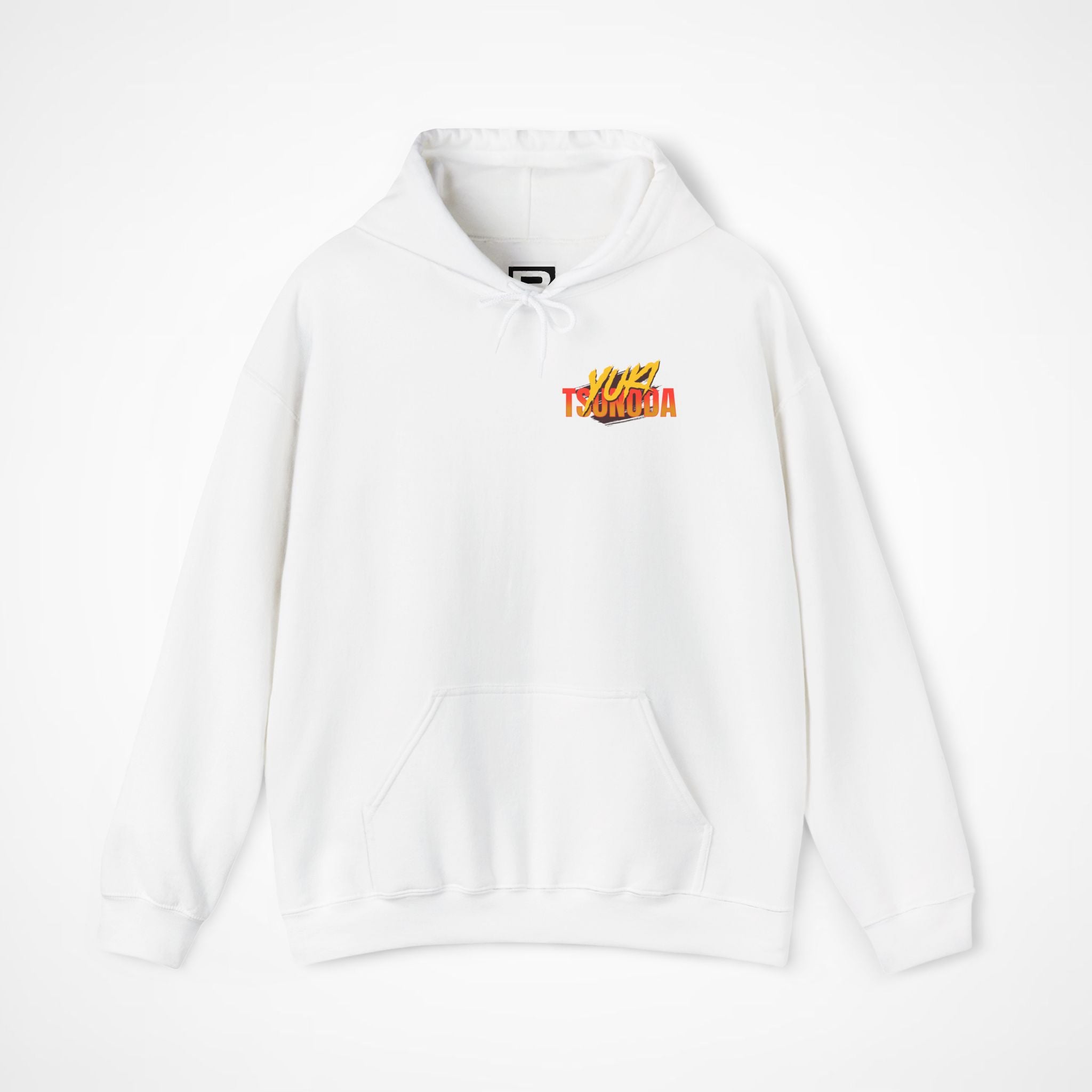 White Front 1 - Yuki Tsunoda Red Bull F1 hoodie front studio mockup