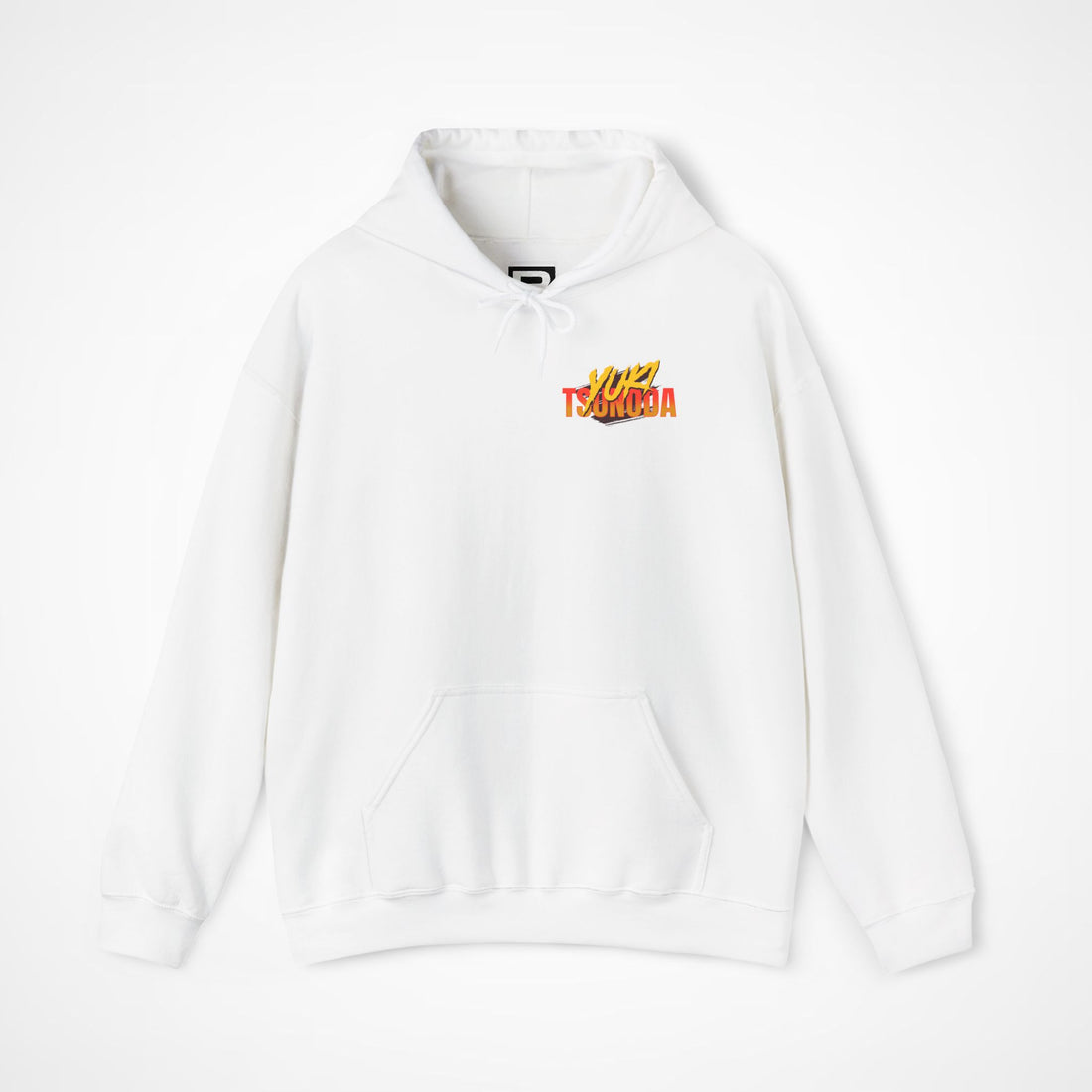 White Front 1 - Yuki Tsunoda Red Bull F1 hoodie front studio mockup