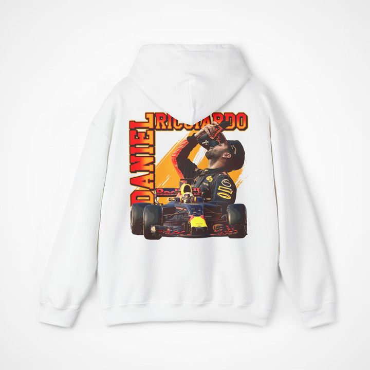 White Back - Daniel Ricciardo Red Bull F1 hoodie back design studio mockup