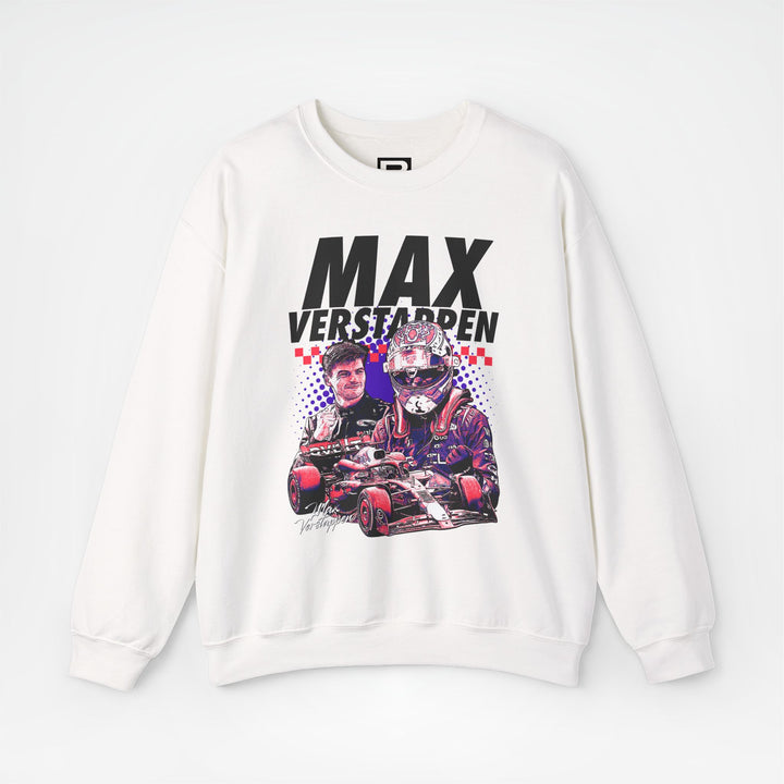 White Front - Max Verstappen Red Bull F1 sweater graphic studio mockup