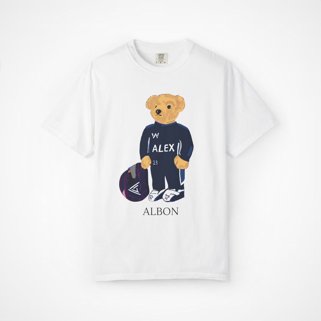 ALEX ALBON F1 WILLIAMS TEDDY BEAR T-SHIRT