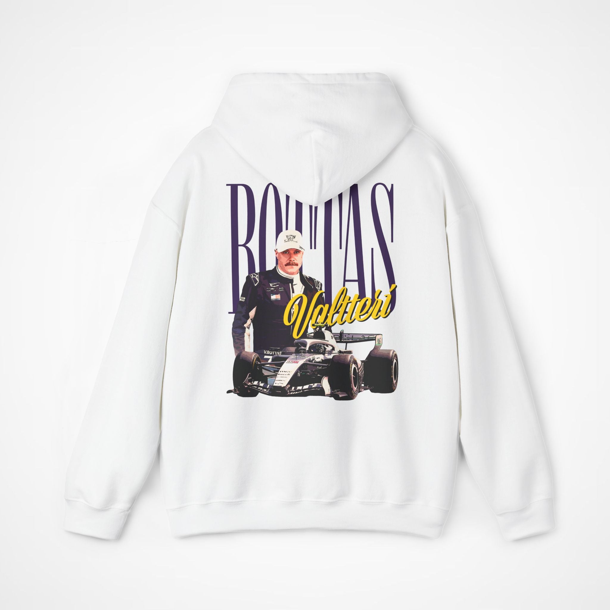 White Back - Valtteri Bottas Cadillac F1 hoodie back design studio mockup