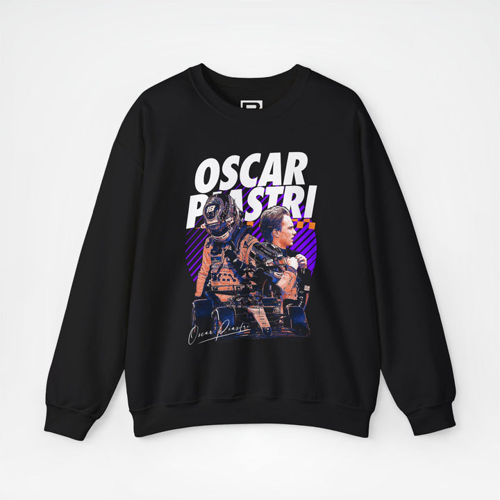 Black Front - Oscar Piastri McLaren F1 sweater graphic studio mockup