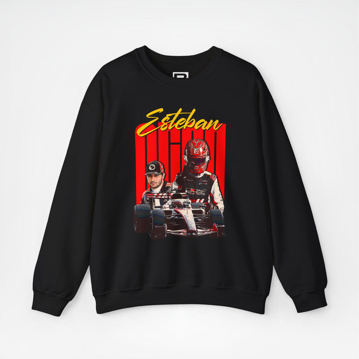 Black Front - Esteban Ocon Haas F1 sweater graphic studio mockup