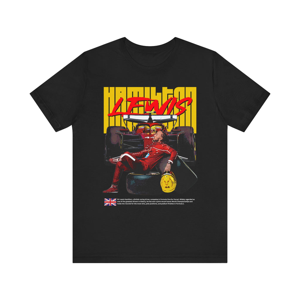 Lewis Hamilton T-Shirt, F1 Racing Graphic Tee, Ferrari Bella Canvas 3001 Shirt, Formula One Fan Apparel