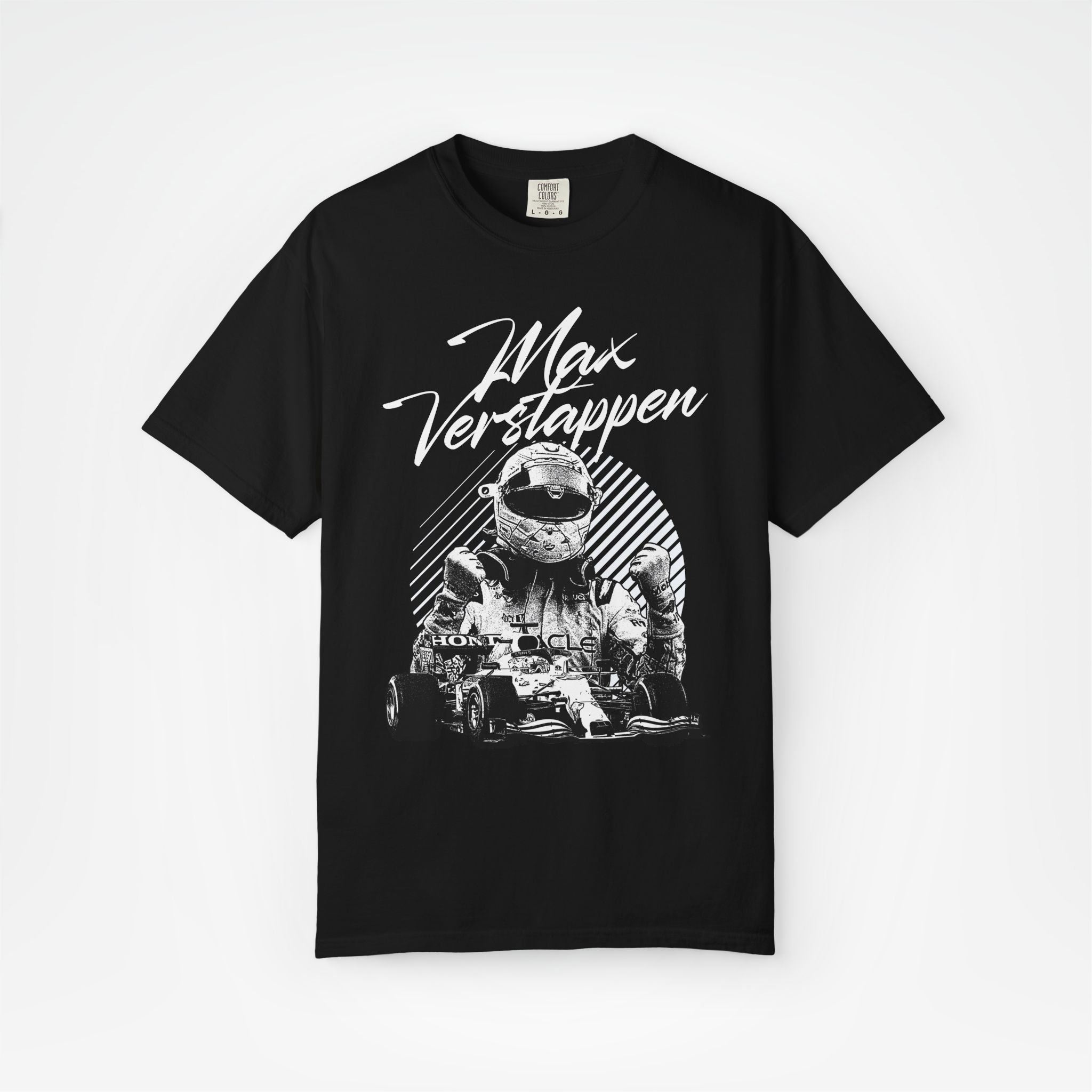 Black Front - Max Verstappen Red Bull F1 T shirt graphic studio mockup