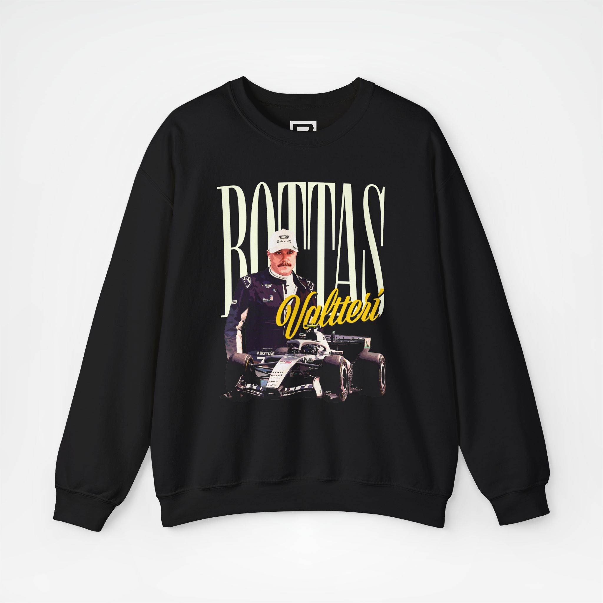 Black Front - Valtteri Bottas Cadillac F1 sweater graphic studio mockup