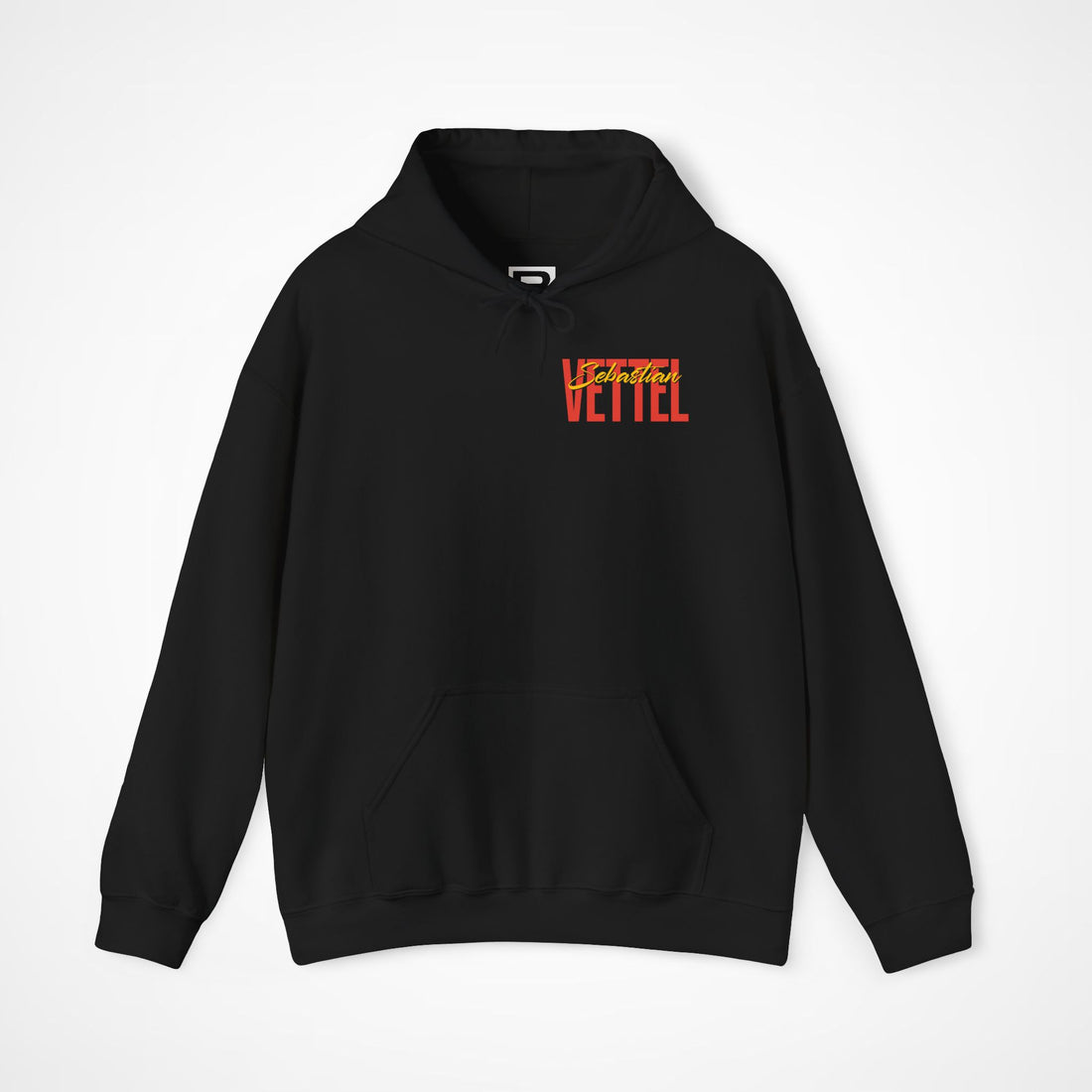 Black Front 1 - Sebastian Vettel Red Bull F1 hoodie front studio mockup