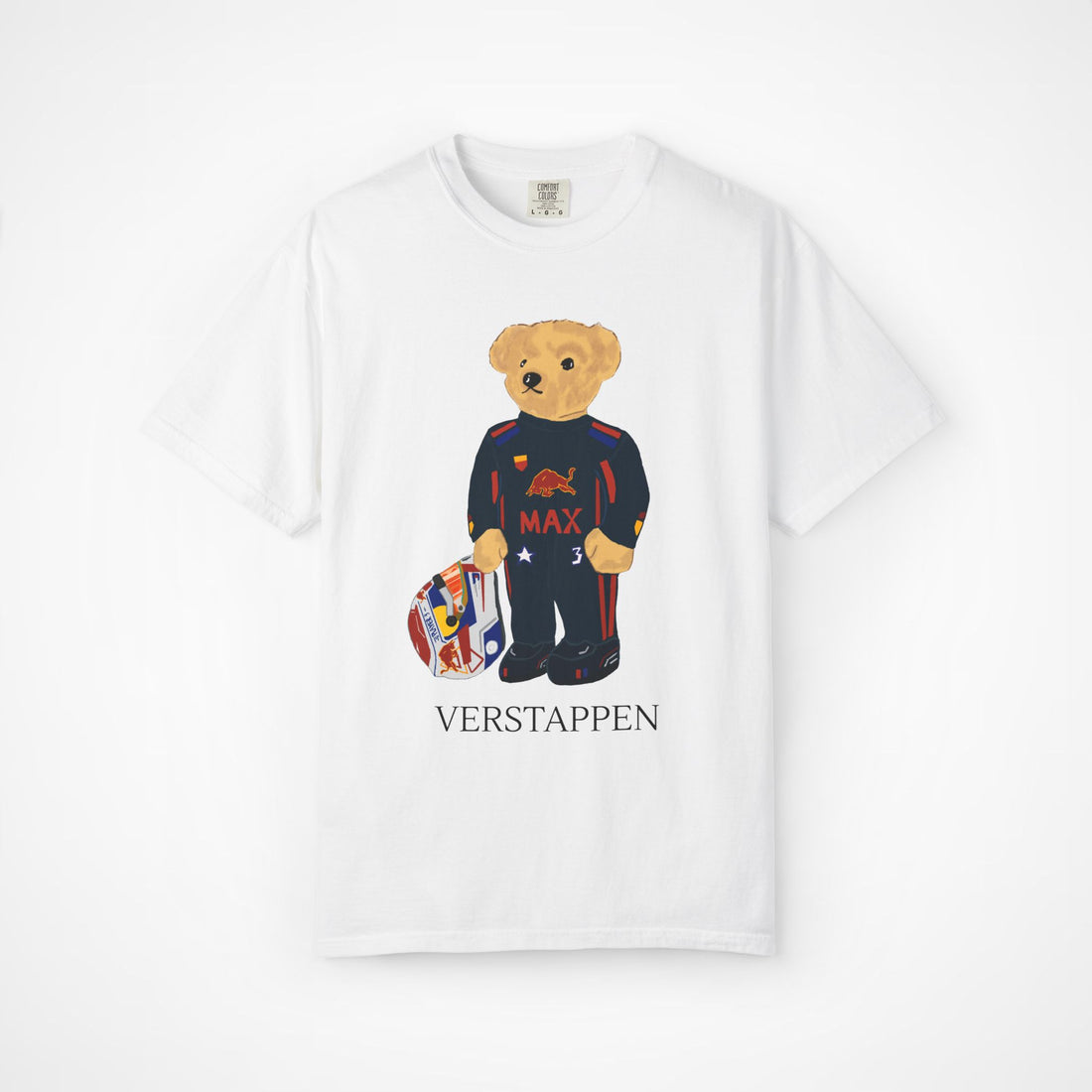MAX VERSTAPPEN F1 RED BULL TEDDY BEAR T-SHIRT