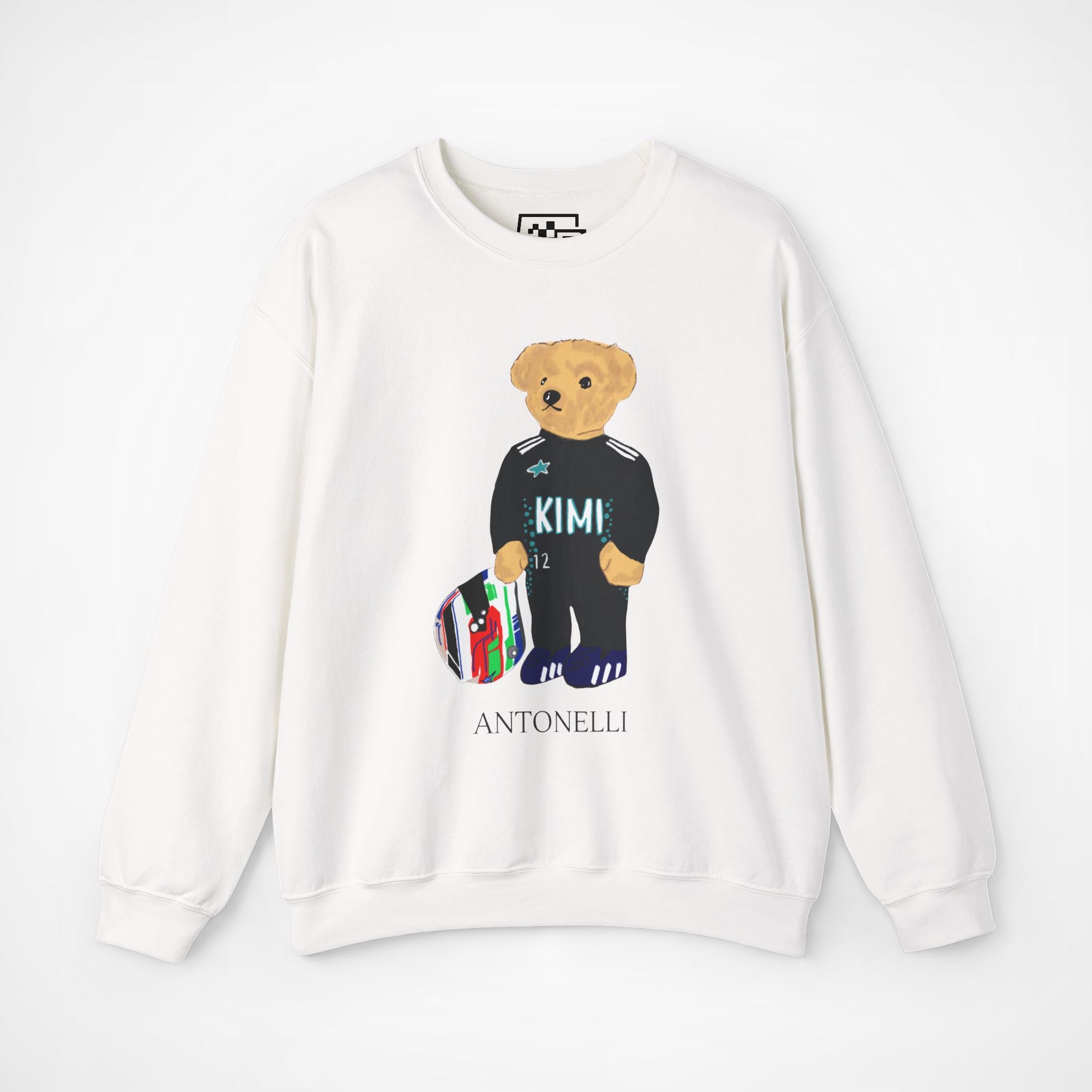 KIMI ANTONELLI TEDDY BEAR F1 MERCEDES SWEATER