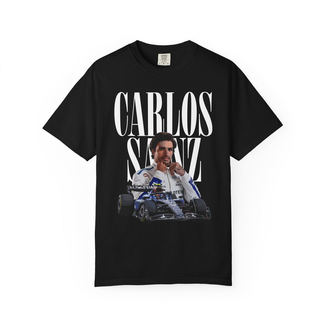 Black Front - Carlos Sainz Williams F1 T shirt graphic studio mockup